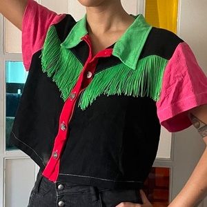 SOLD Fashion brand company fringe top